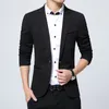 Costumes pour hommes Arrivée Luxury Men Blazer Spring Fashion Brand de haute qualité Coton Slim Robe Suit Jacket Coat