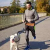 Colliers de chien Courronnerie gratuite pour la marche à pied réglable avec un sac de taille