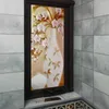 Adesivi per finestre Film di vetro di dimensioni personalizzate Moderna adesiva 3D 3D Opaco autoadesivo Privacy colorato Vaso di pittura artistica per decorazioni per la casa