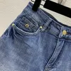 Designer Jeans 2024 Nieuwe Spring Summer Fashion Panel Merk dezelfde stijl broek Luxe dames shorts 0512-9