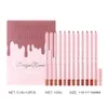 12PC/pudełko Lipstick Lip Liner Set Pen długotrwały matowy lipliner ołówek odcienia warg pulchne wodoodporne wodoodporne usta nawilżające 240506