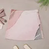 Röcke rosa und grau abstrakte Minirockschule Uniform Sommer