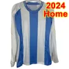 2024 DI MARIA Maillots de football à manches longues Martinez Romero de Paul Mac Allister J.Alvarez Tagliafico Home Football Shirts Shirts Uniforms