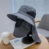 Chapeaux à bord large du soleil d'été Protection UV Protection extérieure Cap