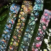 Gift Wrap 50mm 2m Kawaii Flowers Birds PET Tape Decorative Adhesive Diy Scrapbooking Material For Junk Journal Masking