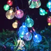 Solar Bubble Outdoor Crystal Ball Color Christmas Garden Courtyard Decoration LED LUZ FORDA