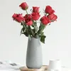 Vases nordique vase blanc simple fleur céramique pot texturé léger luxe salon décoration créative moderne exquise intérieur décoration