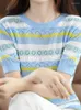 女性のパーカー夏の綿とリネンくぼみ対照的な色半袖のTシャツのためのゆるいカジュアルマッチング純粋