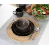 Keramisch stoare servies 16 -delige bord bowl mok schotel set voor 4 serviesgoed vracht gratis 240508