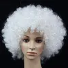 Groothandel korte krullende afro pruiken voor mannen vrouwen meerdere kleuren volledige synthetisch haar pruik Amerika Afrikaanse natuurlijke pruiken cosplay haar dhl