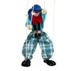 Grappig feest 25 cm kleurrijke groothandel vintage pull string poppenpop clown houten marionette handcraft joint activiteiten poppen kinderen kinderen geschenken 0304