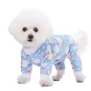 犬のアパレル2pcs子犬小型犬服かわいいパジャマペットジャンプスーツソフトロンパースワンズヨークシャーのボディースーツD