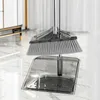 Roestvrijstalen staaf Broom Dustpan Set huishouden rechtopstaande reinigingsgereedschap groot formaat veegpan Dust Pan Deve Board 240511