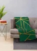 Couvertures émeraude Green moderne à lancer géométrique à la couverture canapé-lit Luxury
