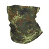 Fashion Face Masks Neck Gaiter Flecktarn Camouflage Bandana Collier pour femmes chaudes Randonnées en hiver et veste de ski Masque Masque militaire Q240510