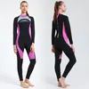 Women's Swimwear 3MMDeep Snorkeling Suit Outdoor Cold-Proof Jellyfish-Proof Sun Block Surfing Winter Swimming One-Piece Long Sleeves Warm