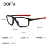 Marcas de gafas de sol dofta tr90 deportes miopía anteojos marco hombres gafas recetadas ultra ligh