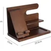 Küchenspeicher Langable Rack 2024 Charming Multifunktionales Holz Telefonhalter Desktop Ladeständer Büro