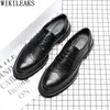 Dress Shoes Wedding Men Leather Italian Brogues Coiffeur Formele zakelijke pak kantoor 2024 Zapatos de Hombre