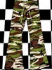 Pantalon féminin Punk Camouflage tenue décontractée Harajuku Emo Girls Sexy Crazy Retro Tube Top Gothic Rock Y2k Goth Lace Up Streetwear