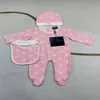 Tasarımcı 0-18 ay bebek doğum tulumu yaz, bahar, hafif tasarımcı bebek takım elbise alfabe takım elbise yüksek kaliteli tulum çocuk takım elbise bebek tulum A03