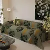 Coperture per sedie divano di divano di lusso di colore verde elegante elegante e comodo panno sontuoso e confortevole per soggiorno