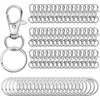 Party Favor 100st Gold Silver Keyring DIY Keychain Split Rings KeyFob Key Chain Pendant Ring Rostfritt stål