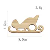 Estatuetas decorativas 5pcs Bamboo Sledge Car Hollow Pinging Home Office Office DIY Decora