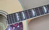 Solid Abete Tiger Tiger Falme Side posteriore da 43 pollici SJ200 BULLYWOOD Acoustic Electric Guitar W