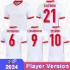 2024 Polônia Jerseys de futebol dos jogadores da Polônia Lewandowski Zielinski Swiderski Grosicki Frankowski Zalewski Piaatek Slisz Home Football Shirts