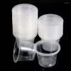 Disposable Cups Straws 100Pcs Drinking Clear Candle Windproof Cup 80ml PP Plastic Small Dessert Home Party Drinkware Supplies