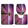 BADMATS LAVENDER BLOEMEN FIELD BADAG SET Purple Absorberende deur Tapijt Toiletstoel Cover Home Decor