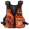 Flerfickor Fly Fishing Jacket Buoyancy Vest med vattenflaskhållare för kajakpaddling Båtvattensporter 240507