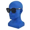 Mannequin Heads Maschio Mannequin Head Professional per la visualizzazione del supporto per il display per cuffie per le parrucche (blu opaco) Q240510