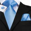 Zestaw krawata na szyję wysokiej jakości wioski marki design krawat chusteczka mankiety