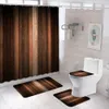 Duschvorhänge lila Duschvorhang und Teppich Set aus 4 abstrakten Mosaikglaskunst Textur Duschvorhang Bad Matte Toilettenmatte Set Badezimmerdekoration