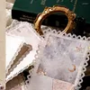 Enveloppe cadeau vintage en dentelle florale matériel de scrapbook