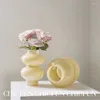 VASES ANCINTION VASE HIGH-END GLASS LIVING ROOM FLOWER ARFRINCE装飾的な装飾水耕栽培文化の装飾