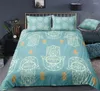 Set di biancheria da letto set bohemianbeding set hamsa piumino a mano copertura colorata fatima di letto di lino in lino boho floreale home tessile fortunato