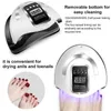 Séchants à ongles lampe à ongles 132W / 54W / 36W Gel de gel de haut niveau lampe UV Filt de séchoir à ongles de durcissement avec une grande pièce et minuterie Smart Capteur Tools T240510