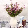 Flores decorativas 10pcs/lot simulação buquê 9 cabeças Daisy Flower Creative Home Garden Decoração Artificial Fake Wreath Plants