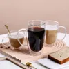 Vinglas 80/650 ml värmebeständigt dubbel vägg te glas kopp öl kaffe handgjorda kreativa hälsosamma drycker transparent dricker