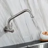 バスルームシンク蛇口1pcウォールマウントステンレス鋼盆地洗面台のためのシングルコールドウォータータップハードウェアアクセサリー