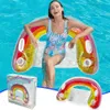 PVC Water Hammock Recliner Inflatable Floating Swimming Mattress Sea Ring Pool Party Toy Lounge Bed Accessories 240509