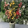 Fleurs décoratives 125 cm Plum artificielle fleur de mariage décoration de décoration scène arbre arbre fleur salon jardinage jardin plantes