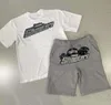 Summer à manches courtes t-shirts shorts pour hommes de combinaison trapstar concepteur tshirt américain hop sweat-shirt coton tshirt pant set oversize avanced Design 4114ess