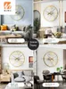 Wall Clocks Nordic Minimalist Clock Living Room Gold Oversized Big Modern Design Luxury Artistic Creative Home Watch W6C