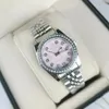 Classic Quartz Watch - Calendar Type Watch, Sangle en acier inoxydable, processus de réglage du diamant, précision de voyage en conception imperméable, originalité