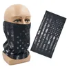 Mode ansikte masker nacke gaiter fandana redskap nationell flagga sömlös bandana halsduk patriotisk sköld magisk pannband vandring motorcykel täcke q240510