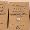 Colliers pendants Elephant Mère fille pour 3 bijoux symbolise la bonne chance Gift Goft Women Mom Creative Unique